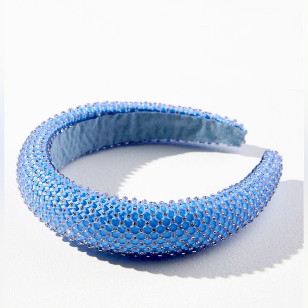 Anthropologie Blue Beaded Headband